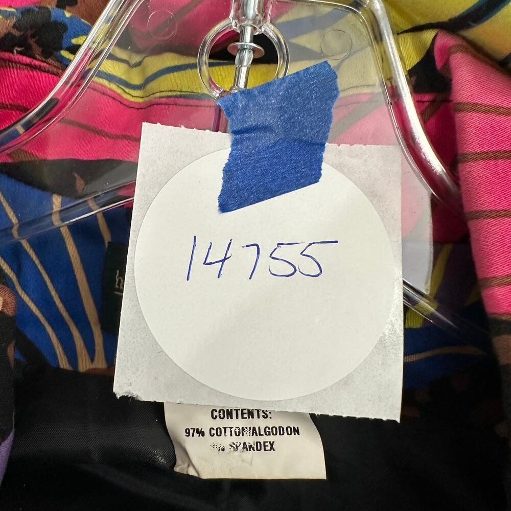 Harve Benard Women Jacket Size‎ 14 Floral Mod Artsy Retro Statement Bold Print - Picture 7 of 7
